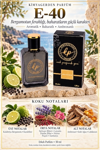 KP E-40 Erkek Parfüm EDP 50 ML