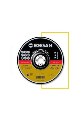 Egesan Taşlama Taşı 180 Mm Metal Taşlama Taşı 180X8 0X22 23