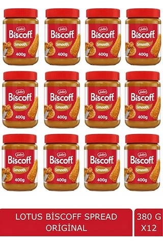Biscoff Creamy Sürülebilir Krem 400 G X12 Karamelize Bisküvi Lezzetli Avantaj Seti