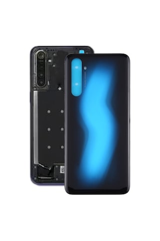 Realme 6 Pro Uyumlu Arka Pil Batarya Kapağı Cam Rmx2061 Rmx2063 - Mavi