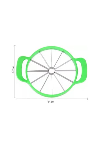 Mufunye Stainless Steel Elma Ve Meyve Dilimleyici, Keskin Bıçaklı, Ergonomik Koltuk, Ev Ve Partiler İçin Pratik Mutfak Aleti Yeşil