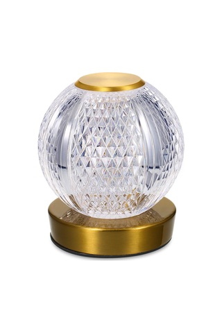 Neoglint Kristal Metal Başucu Lambası Akülü Masa Lambası Dokunmatik Kontrol Masa Lambası 3 Açık Renk