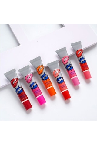 Wow Long Lasting Lip Color Kalıcı Soyulabilir Ruj 6'lı