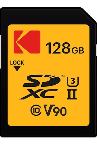 Kodak 128gb Uhs-ıı U3 V90 Sd Hafıza Kartı 280mb/s - 240mb/s