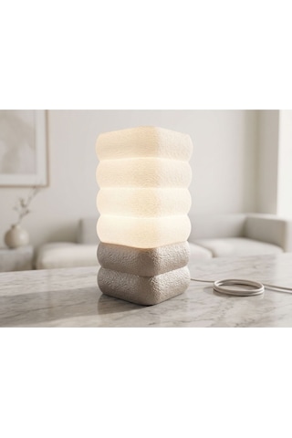 Vela Model - Led Abajur - Masa Lambası - Usb 5v İle Çalışır - Slim Led Aydınlatması Dahildir - Dekoratif Lamba - Renk Seçenekli Çok Renkli