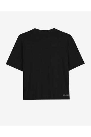 Skechers W Loose Fıt Soft Touch T-shirt Kadın Siyah S2620005-3817