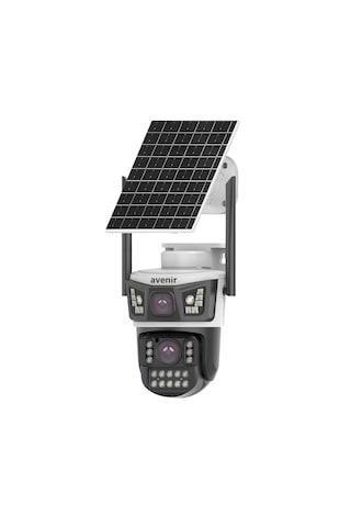 Av-s425 4mp 2 Kameralı Solar Ptz 4g Sim Kartlı Kamera