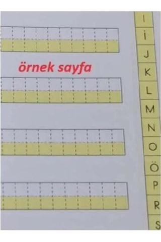 Kılavuz Dik Çizgili Güzel Yazı Defteri A4 Büyük Boy Fatih Kırmızı Ve Siyah Jumbo Kurşun Kalem Sınav Silgisi Kalemtraş