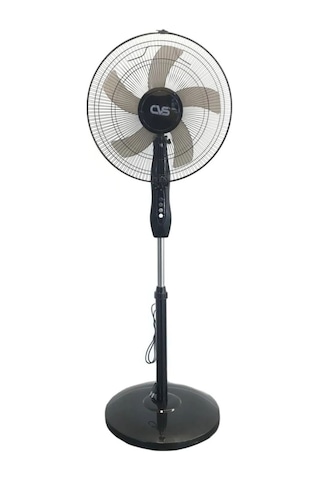 Cvs 16 İnç Ayaklı Vantilatör 40 W Güçlü Hava Akışı İle Siyah Modern Tasarım