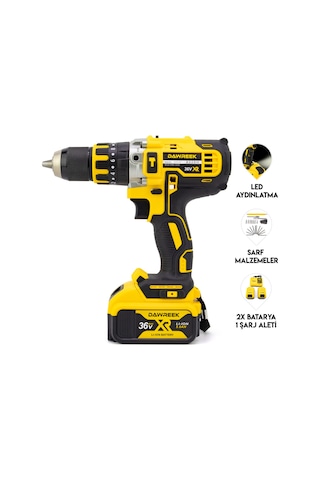 Dawreek 13 MM Çelik Mandren Vidalama DW10P36