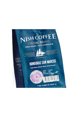 Nish Filtre Kahve Honduras San Marcos 1 Kg Çekirdek Kahve