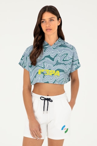 U.S. Polo Assn. Kadın Koyu Yeşil Kapüşonlu Sweatshirt 50284302-VR101
