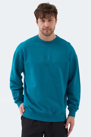 Slazenger Vadık 2li Set Erkek Oversıze Sweatshırt Siyah - Petrol