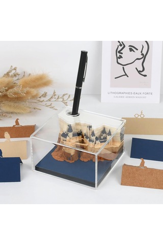 Xindoker 2025 Harry Potter 3d Kâğıt Heykeli Takvim - Işıklı Haftalık Takvim İngilizce Versiyonu Not Defteri