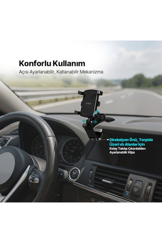 Ttec FlexGrip 2TT42 Araç İçi Telefon Tutucu