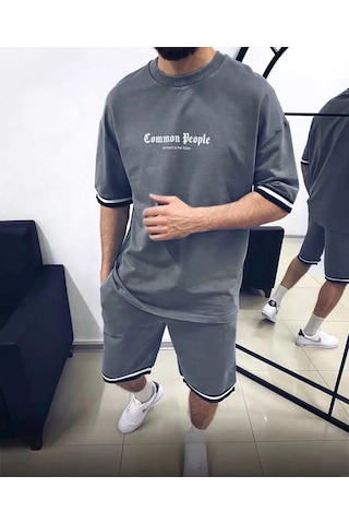 Ft-style Yazlık Şort Ve Tişört Takımı 234476459 Grafit