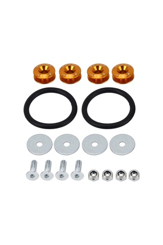 Cbtx 4 Adet Araba Modifiye Vidalı Contalar Kaporta Paslanmaz Çelik Conta Cıvataları, Çap: 24mm Altın