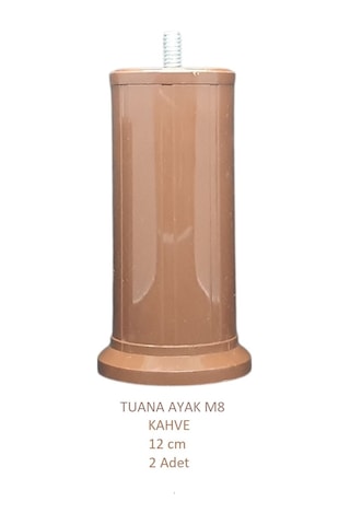 Tuana Ayak 12 cm M8 Cıvatalı Kahve (2 Adet)