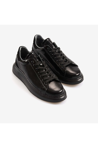 Kemal Tanca Erkek Spor & Sneaker Ayakkabı A13301 Siyah Kir. Rugan