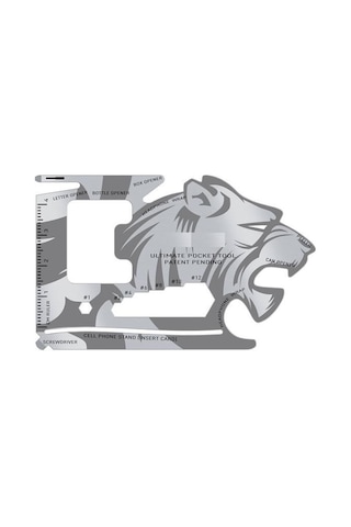 Dumles 18 Fonksiyonlu Cüzdan İçi Aslan Tasarımlı Kart Acil Durum Kiti