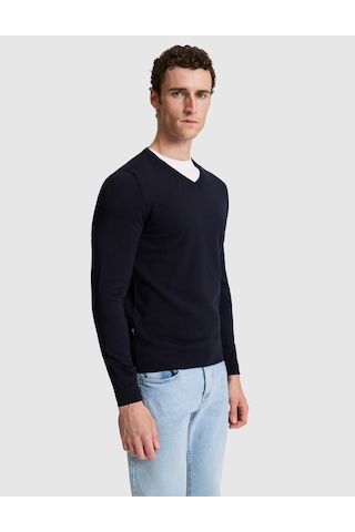 Pierre Cardin Lacivert Slim Fit Basic Kazak 50315510-vr033