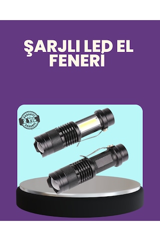 Hmngoxx Suya Dayanıklı 4 Modlu Mini Led El Feneri Tkndhmngoxx