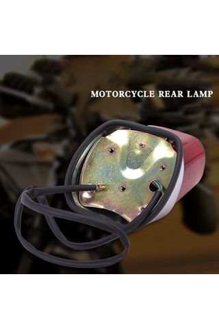 Novahub Yamaha Xv400 Xv250 Virago Stop Motosiklet Motosiklet Lambası Lambası Kuyruk Kırmızı Gösterge Fren Arka Abs Ur