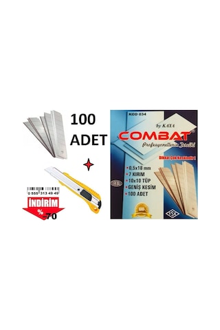 Falçata Bıçağı Maket Bıçak Ağzı 10 Kutu 100 Adet 0.5 MM Falcata Y