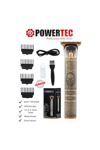 Powertec TR-1210 Sakal Ense Tıraş Makinesi