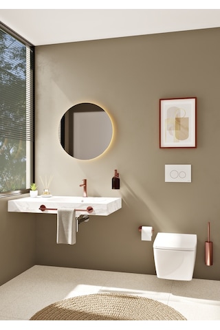 VitrA Origin A4489429 Tuvalet Fırçalığı Duvardan Soft Bakır