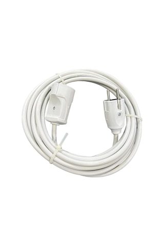 5 Metre 3x2,5 Mm Cca Ttr Tekli Beyaz Seyyar Elektrik Kablosu