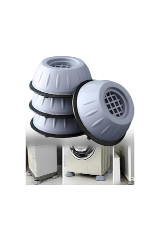 Mainshop 4 Adet Ses Ve Titreşim Azaltıcı Ayaklık Çamaşır Makinesi Ve Kurutma Makineleri M-541 Çok renkli