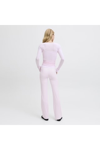 Jack & Jones Kadin Yuksek Bel Yoga Tayti Interlock Kumas Esnek Spor Tayt - 12292391 Pink-a-boo