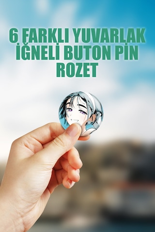 Alien Stage Sua Çanta Süsü Rozet İğneli Buton Rozet Seti 6 Adet Altılı