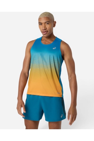Asics Road Fade Sınglet Erkek Mavi Atlet 2011d522-400