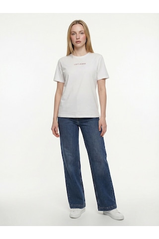 LOFT Regular Fit Kadın Tshirt K.kol Lf2042208 Q1.v1 Beyaz
