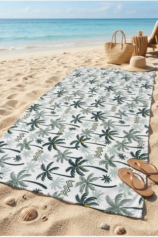 Tropical Breeze Yeşil Plaj Havlusu 70 X 150 Cm Yeşil