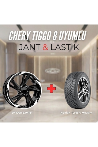 Chery Tiggo8 Uyumlu Nokian235/55r18 Dört Mevsim Lastiği 4 Adet Yılı:2025 + Dy1208 Bd 18"jant 4 Adet