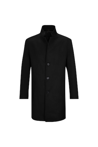 Hatemoğlu Siyah Slim Fit Ceket Yaka Kaşe Palto 2963568 Siyah
