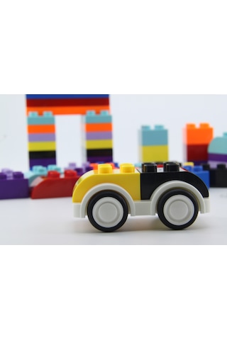 Birlik Oyuncak Bi-Blocks Sepetli 58 Pcs Araçlı Yaratıcı Bloklar