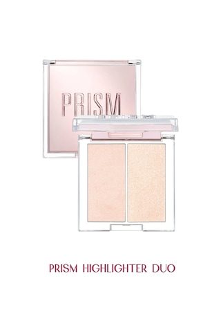 İnci Tanecikli Yoğun Işıltı Sağlayan 2 Li Highlighter Clio Prism Highlighter Duo 01 Cream Fizz