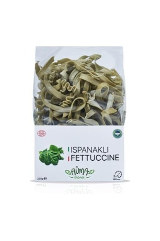 Organik Ispanaklı Fettucine Makarna 250gr