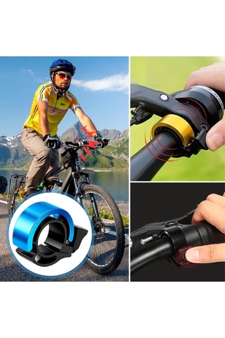 Buffer Ultra-yüksek Sesli Alüminyum Alaşımlı Bisiklet Zili Çok Renkli