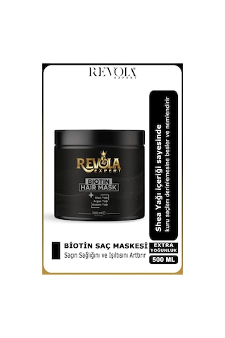 Revola Expert Shea Agan Badem Yağlı Saç Maskesi 500 Ml Biotin