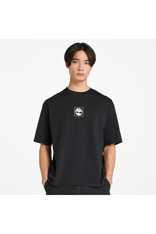Timberland Short Sleeve Building Blocks Graphic Unisex T-shirt-33286 Siyah