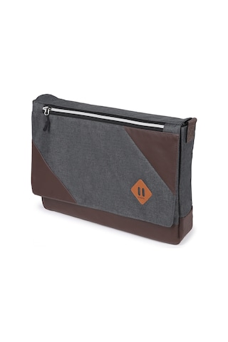 Strong 15.6 İnch Laptop Bölmeli Omuz Askılı Postacı Çantası Kft03 Füme Çok Renkli