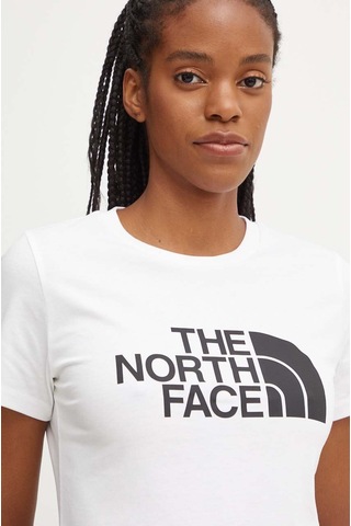 The North Face The Northfacew Ss Easy Tee Kadın Tişört Nf0a8a6dfn41 Nf0a8a6dfn41 Bey Beyaz