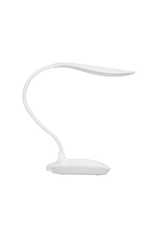 Yunboo Usb Şarjlı Led Masa Lambası, Dokunmatik Kontrol, 3 Aydınlatma Seviyesi, 360 Döner Başlık, Esnek Hortum, Göz Koruyucu, Çalışma Ve Öğrenme İçin Beyaz Işık Beyaz