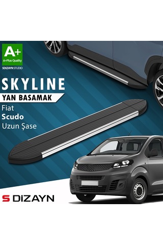 S-dizayn Fiat Scudo 3 Skyline Krom Yan Basamak 243 Cm 2020 Üzeri A+ Kalite