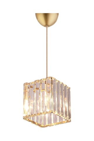 3 Adet Aydınlatma Seti 1 Adet Avize 2 Adet Abajur Cam Başlık Kristal